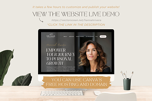 Coaching Website Template Canva Site