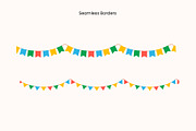 Bunting flags vector collection, an Object Graphic by ElenaPlatovaArt (Thumbnail 4 of 10)