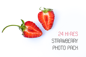 24 strawberry photo pack