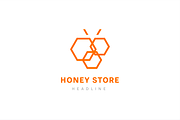 Honey store logo template., a Branding & Logo Template by Anton Akhmatov (Thumbnail 2 of 3)