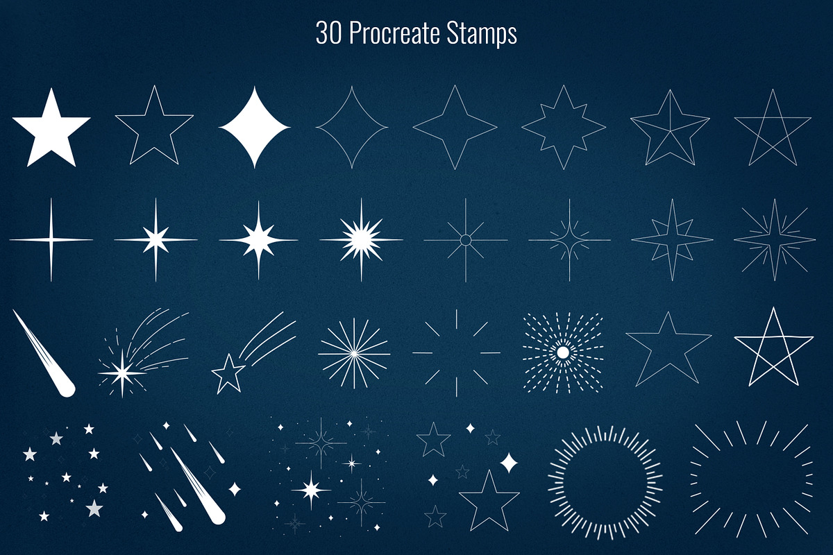 Stars and Sparkles Brushes, a Brush Add-On by SmuffizStudio (Photo 2 of 4)