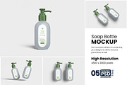 Soap Bottle Mockup, a Product Mockup by bimockup (Thumbnail 1 of 6)