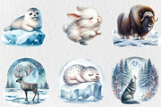 Watercolor Arctic Animals Clipart, an Animal Illustration by Rose Art (Thumbnail 3 of 4)