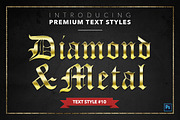 Diamond & Metal #1 - 15 Text Styles, a Layer Style Add-On by Jonas Stensgaard (Thumbnail 11 of 18)