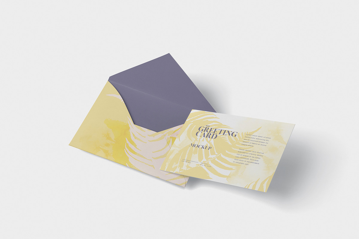 Greeting Card Mockup with Envelop, a Product Mockup by GfxFoundry (Photo 4 of 6)