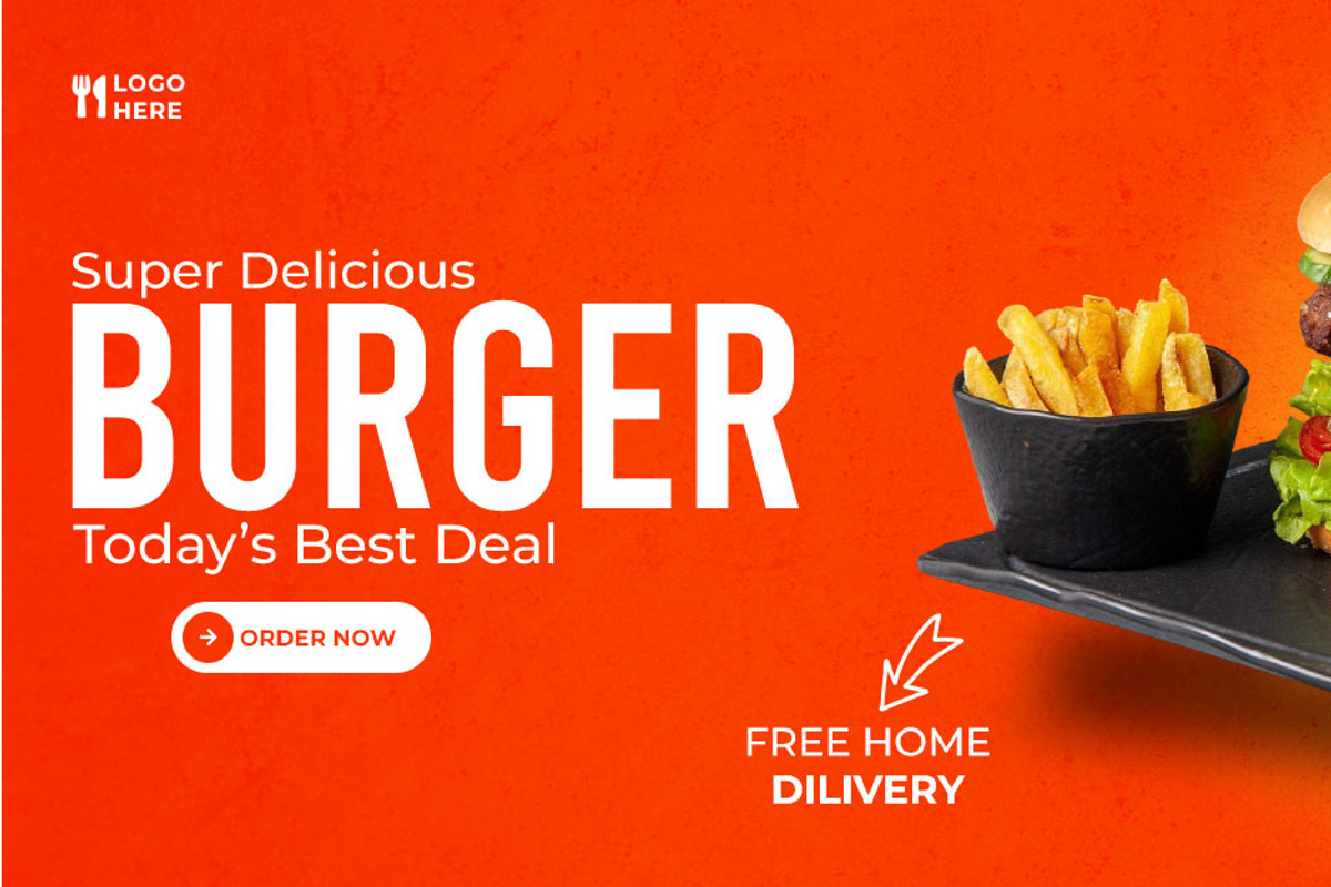 Food menu Facebook Cover Template, a Social Media Template by skaira9