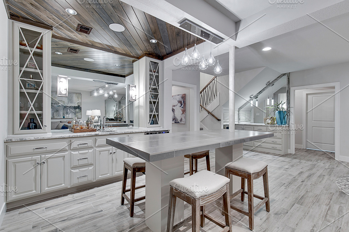 White Modern Bar, an Architecture Photo by Water Street Photography (Photo 2 of 2)