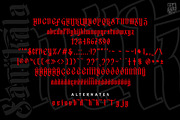 Sanekala Typeface, a Blackletter Font by inumocca_type (Thumbnail 6 of 7)