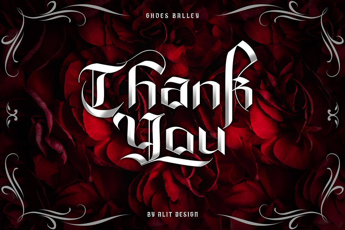 Ghoes Balley Typeface, a Blackletter Font by alit design (Photo 15 of 15)