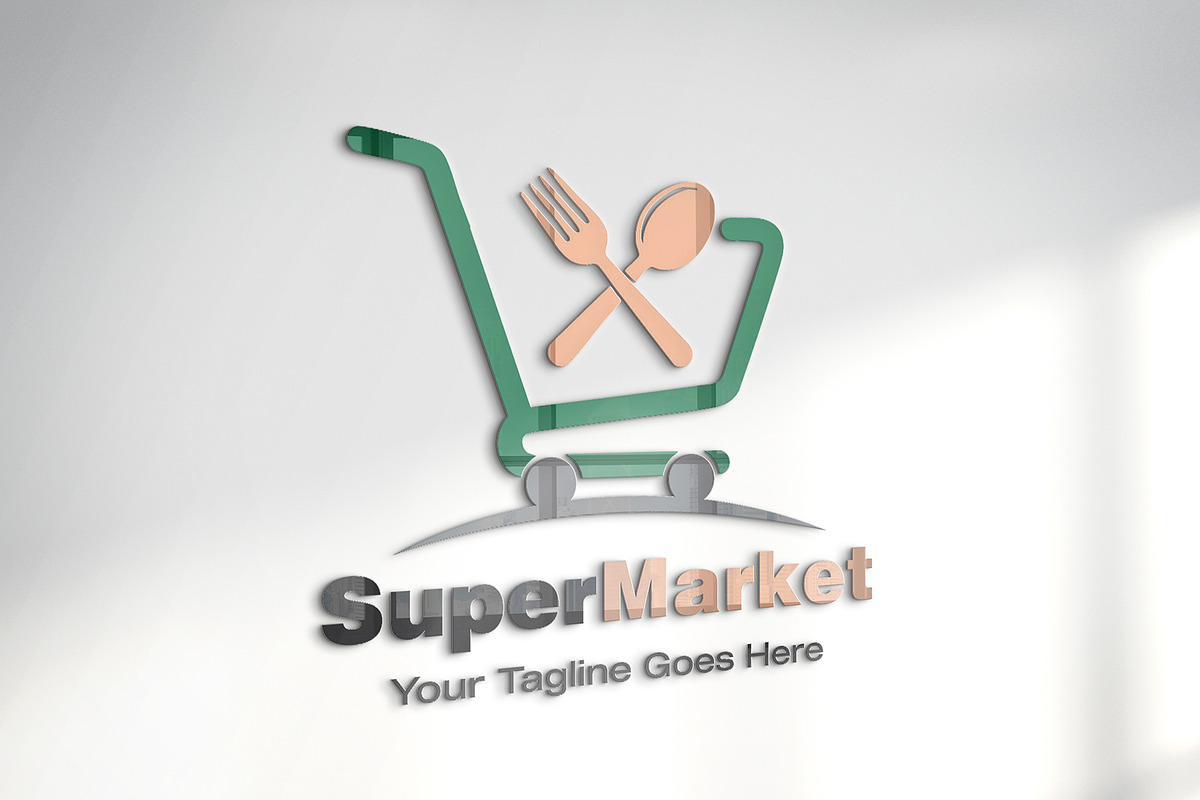 Super Market Logo Design Template preview 2