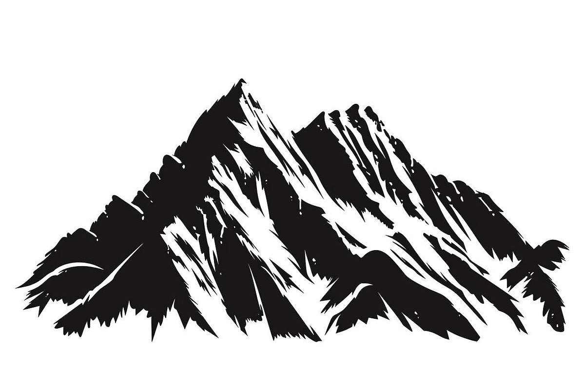 Mountain Tree Silhouette Bundle, a Graphic by balal (Photo 6 of 11)