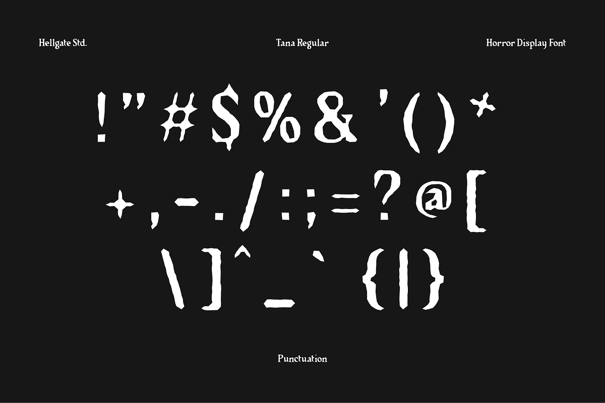 Tana Horror Display Font, a Serif Font by GRVS Studio (Photo 6 of 7)