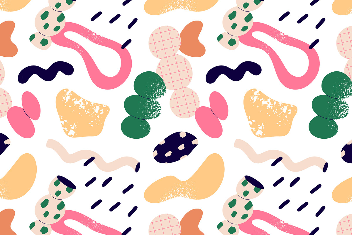 Abstract shape seamless patterns set, a Pattern Graphic by Good Studio (Photo 4 of 14)