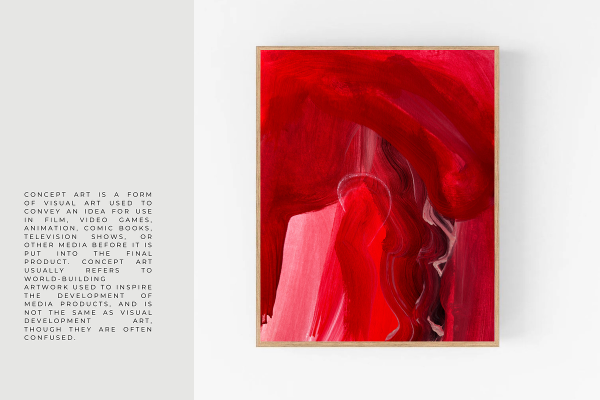 Red expression modern artwork, a Texture Illustration by identity.ART (Photo 2 of 9)