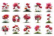 Whimsical Spring Daisy Flowers Clipa, an Illustration by Dream Creation (Thumbnail 3 of 5)