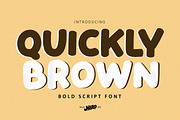 Quickly Brown - Bold Script, a Font by HIRO.std (Thumbnail 1 of 7)