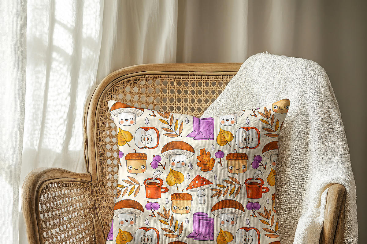 Boho Pillow Mockups bundle PSD, a Household Mockup by GraphicVil (Photo 8 of 9)