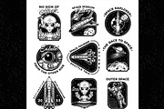 Collection of space logos, an Illustration by Moloko88 (Thumbnail 1 of 2)