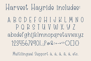 Harvest Hayride, Cute Serif Font