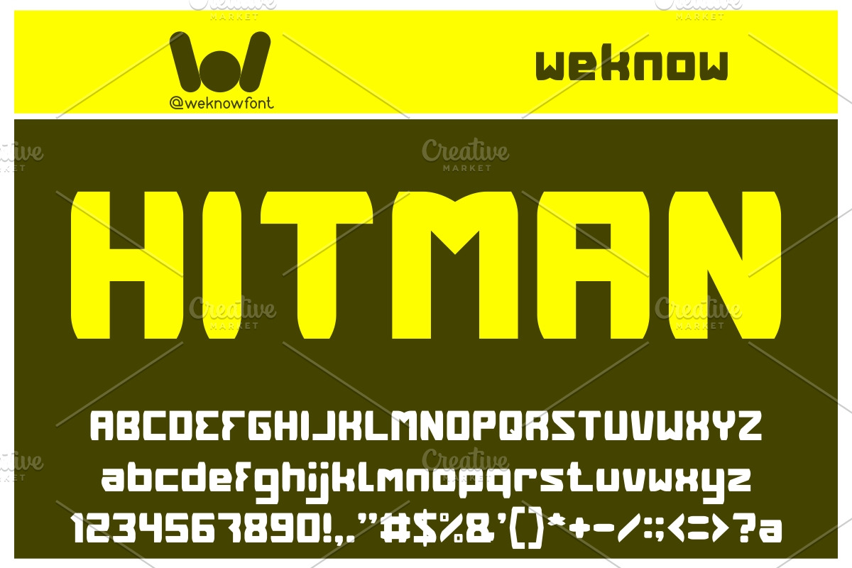 Head Hunter font, a Font by weknow (Photo 1 of 5)