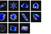 Dispersed glass 3d illustrations, an Illustration by Wannathis.one (Thumbnail 6 of 6)