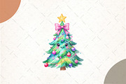 Colorful Glitter Coquette Christmas, an Illustration by Watercolor design (Thumbnail 1 of 6)