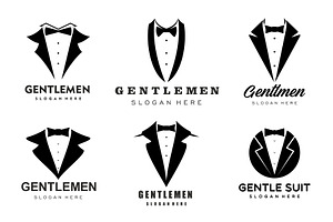 Tuxedo and bow tie icons, an Object Illustration by Vector Tradition