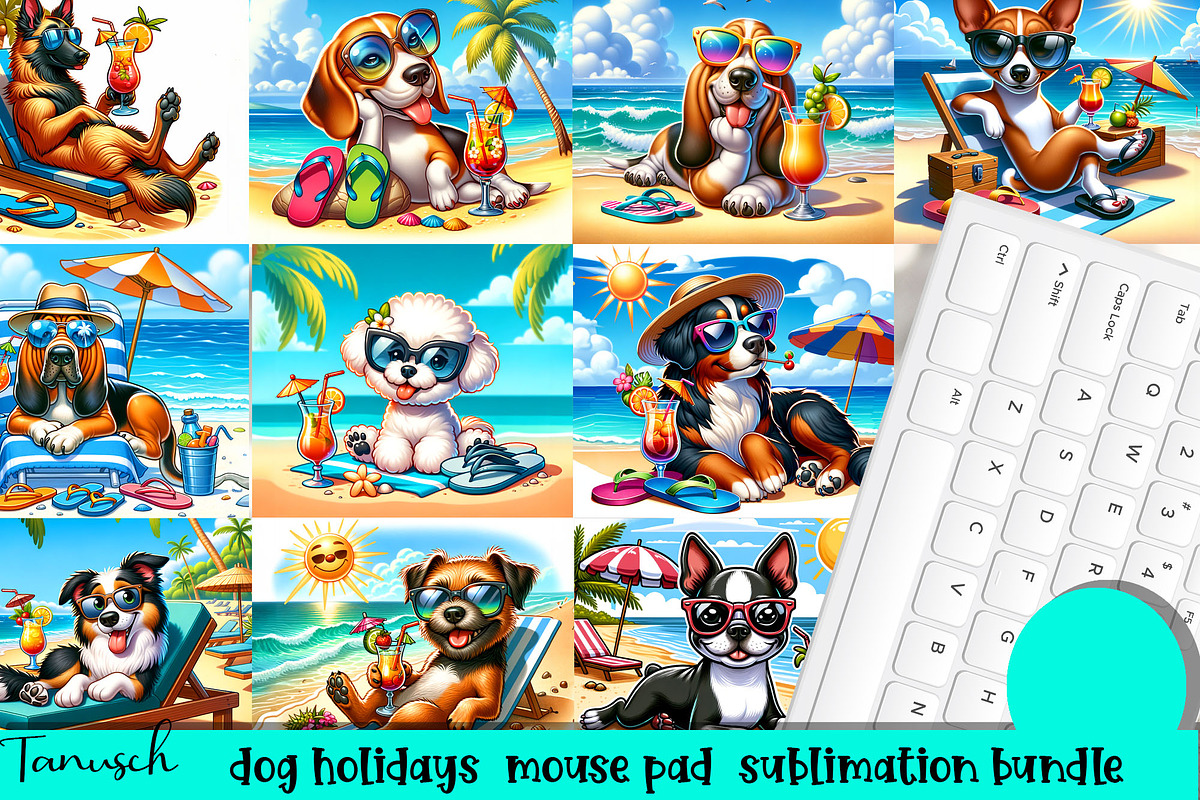 holiday dog breeds mega bundle, an Animal Illustration by TanuschArts (Photo 17 of 24)