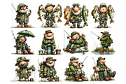 Fisherman Watercolor Clipart, a Person Illustration by Nicolle's Colorful Art (Thumbnail 5 of 5)