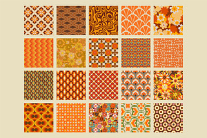 70s Seamless Patterns Collection