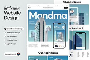 Real Estate Landing Page, a Websites & App Template by sajon.co