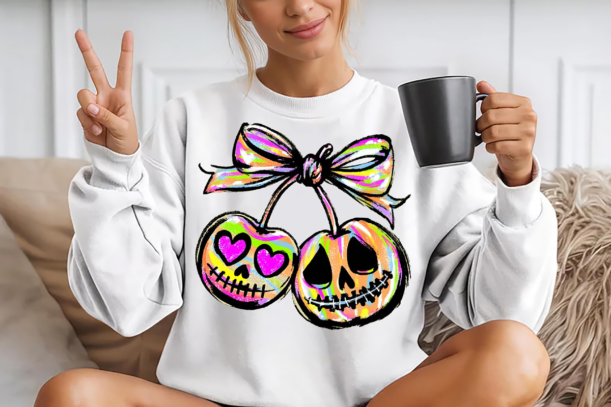 Pumpkin Cherries Png, Autumn Girly, a Seasonal Illustration by YA Design (Photo 4 of 4)
