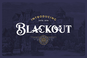 Blackout Typeface