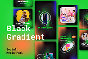 Black Gradient Social Media., a Social Media Template by Portion.Labs (Thumbnail 3 of 5)