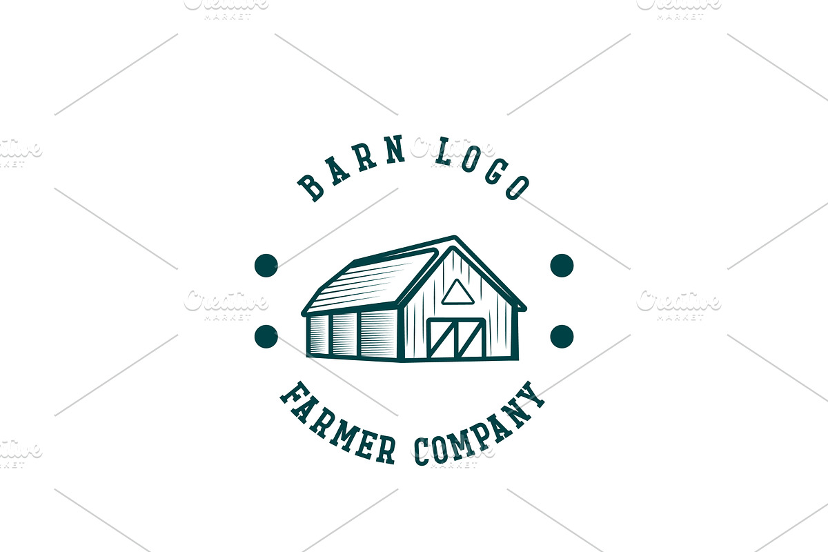 Village Barn House Logo Design, a Branding & Logo Template by AlvinStd