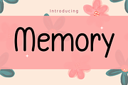 Memory Font, a Sans Serif Font by Cutie_Kate_Studio (Thumbnail 1 of 10)