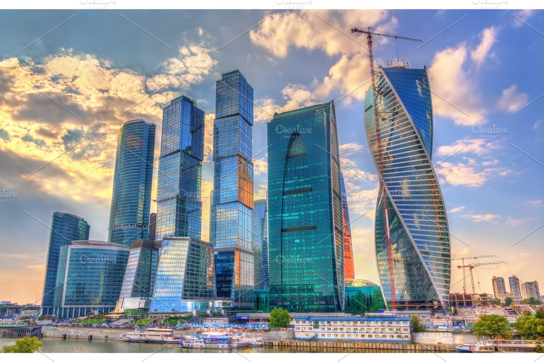 View of the Moscow International Business Centre also known as, an Architecture Photo by Leonid Andronov