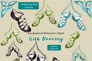 Irish Dancing Watercolor Graphics, an Illustration by LittleAcornGraphics (Thumbnail 4 of 9)
