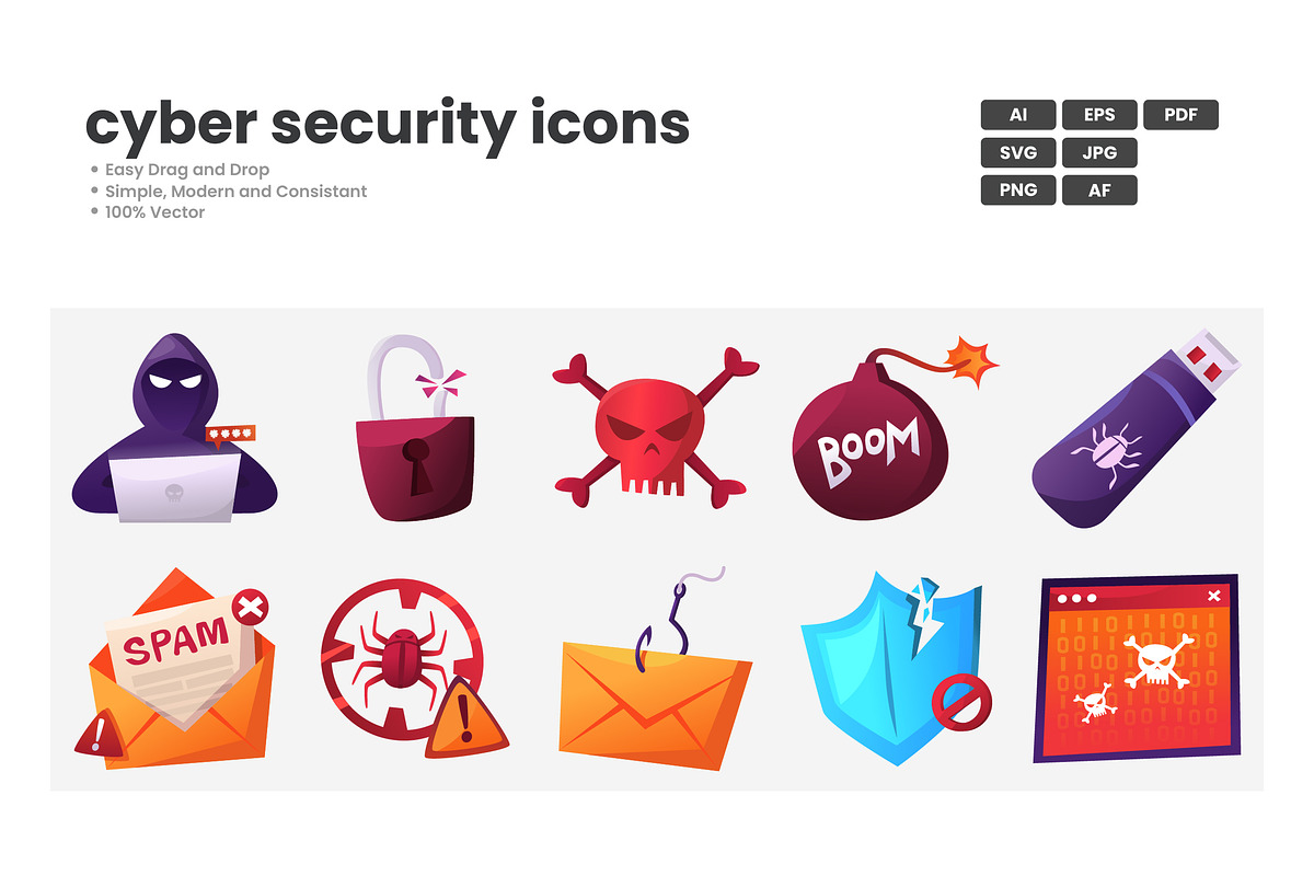 Cybersecurity Icons Pack, a Duotone Icon by erifqizeicon (Photo 3 of 3)
