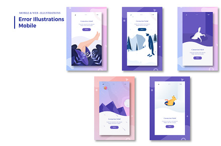 Error & Ecommerce Illustration