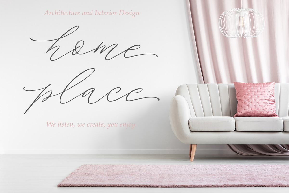 Morning tea. Script font. preview 5