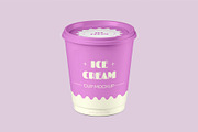 Ice Cream Cup Mockup, a Product Mockup by graphypix (Thumbnail 1 of 4)