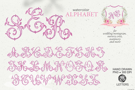 Crest wedding script letters png