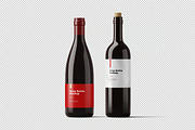 Set Wine Bottles Mockup, a Product Mockup by zpackcreative (Thumbnail 4 of 4)
