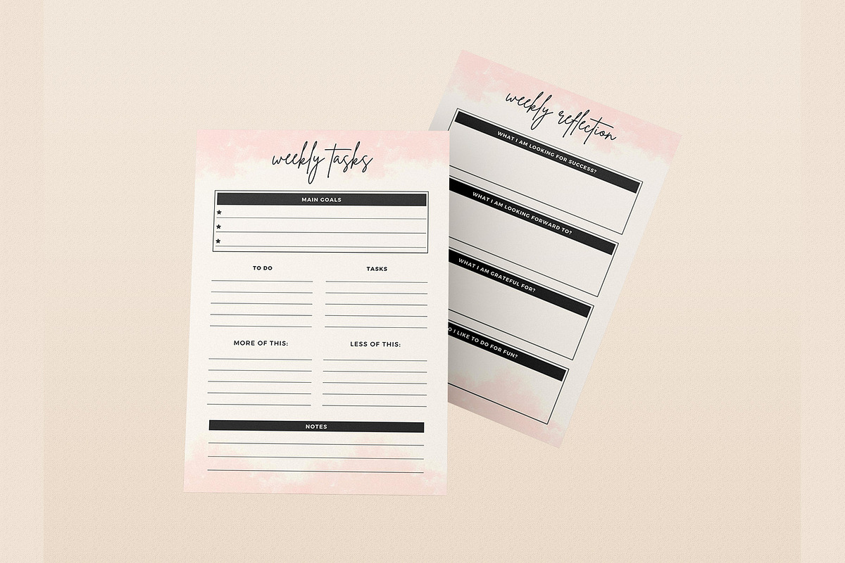 Planners Bundle Canva, a Stationery Template by Graphic Fabrica (Photo 5 of 6)
