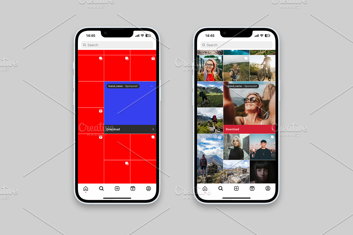 Instagram Template Mockup PSD, a Social Media Template by Dilshod Sobirov (Photo 4 of 19)