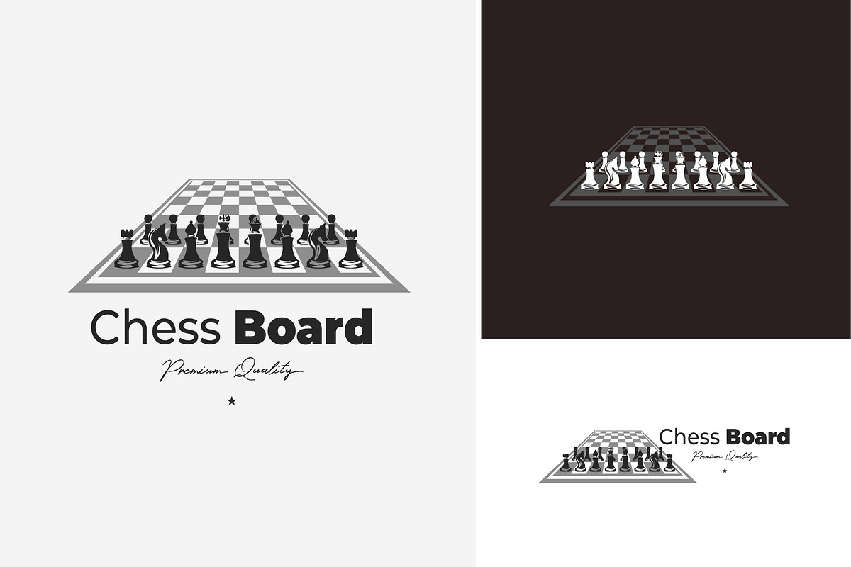 chessboard logo design. chess pieces, a Branding & Logo Template by Pyruos ID