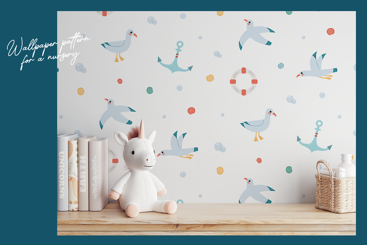 Ocean Adventure Patterns—6 Designs, an Illustration by ApollinariaManko (Photo 4 of 9)