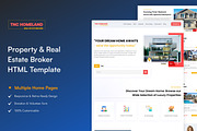 Homeland - Real Estate HTML Template, a HTML Template by TNCFlow (Thumbnail 1 of 5)