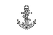 Ornamental Anchor Silhouette SVG, an Illustration by Designs_River (Thumbnail 10 of 31)
